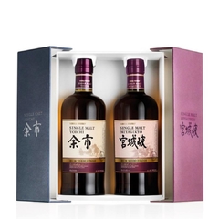 Nikka Yoichi & Miyagikyo Rum Wood Finish Set X2