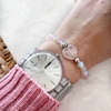Pulsera Cuarzo Rosa y Piedra Lunar