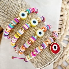 Pulsera Occhi fimo multicolor  - comprar online