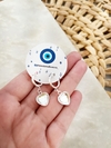 Argollitas Cuore Acero Blanco