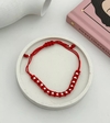 Pulsera Hilo chino/ acero blanco