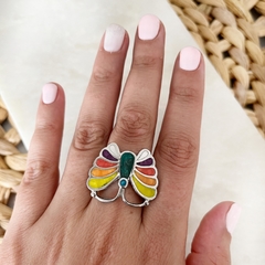Anillo acero quirurgico y nacar en internet