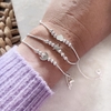 Pulsera Mica (acero blanco)