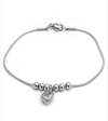 Pulsera acero quirurgico con corazón