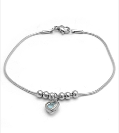 Pulsera acero quirurgico con corazón