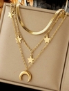 Choker Moon (acero dorado)