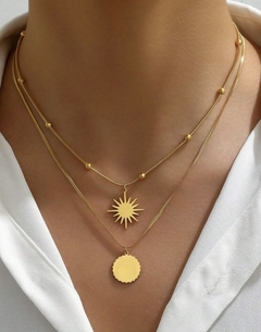 Collar Tina (acero dorado) - comprar online