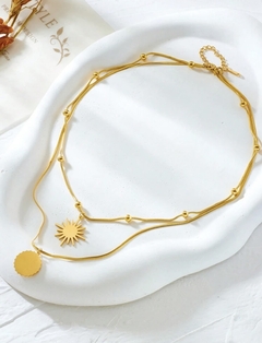 Collar Tina (acero dorado) en internet