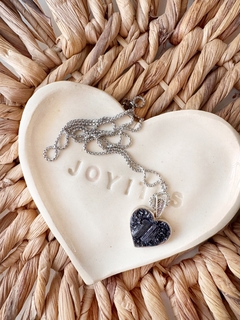 Collar con dije de Piedra (cadena acero) - comprar online