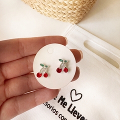Aros cereza acero