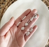 Argollas Micro pave cristal