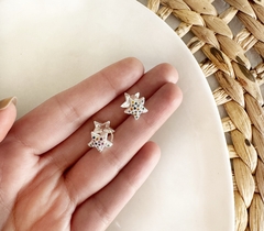 Argollas Micro pave cristal - Donde Me Lleves Iré ®