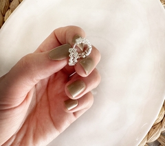 Argollas Micro pave cristal - comprar online