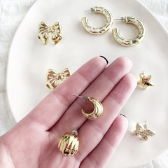 Aros Trendy dorados - comprar online