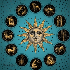 Paño Tarot con bolsita para mazo - Aromas & Jazmines