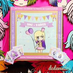 KIT MÁSCARAS + STICKERS LYNA & GACHA LIFE [Elegí la cantidad] - comprar online