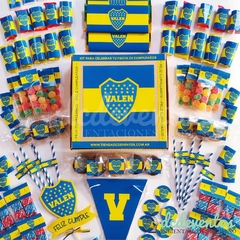 COMBO CUMPLEAÑOS TEMÁTICO BOCA JUNIORS