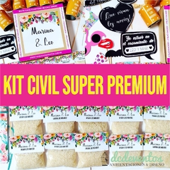 KIT CIVIL CEREMONIA CASAMIENTO SUPER PREMIUM (Pedilo con tu diseño favorito)