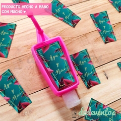 100 Stickers con diseño para alcohol en gel - DCD Eventos® - Casamientos y fiestas temáticas