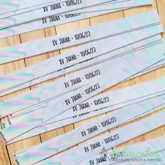 50 Pulseras autoadhesivas personalizadas 15 años (Pedilas con tu diseño favorito)