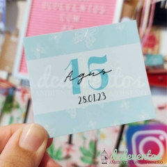 25 Stickers cuadrados