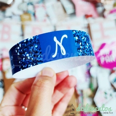 Pulseras diseño glitter para 15 años (ELEGI LA CANTIDAD) - comprar online