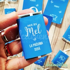 50 chocolates con cinta y dijes 15 años (DISEÑO A ELECCIÓN) - DCD Eventos® - Casamientos y fiestas temáticas