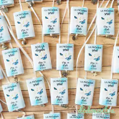 50 chocolates con cinta y dijes 15 años (DISEÑO A ELECCIÓN)