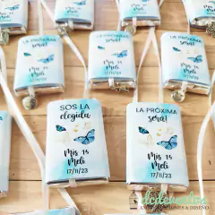 50 chocolates con cinta y dijes 15 años (DISEÑO A ELECCIÓN) - tienda online
