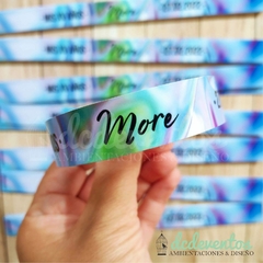 50 Pulseras autoadhesivas personalizadas 15 años (Pedilas con tu diseño favorito) - DCD Eventos® - Casamientos y fiestas temáticas