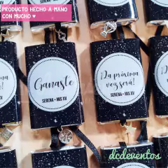 50 chocolates con cinta y dijes 15 años (DISEÑO A ELECCIÓN) - DCD Eventos® - Casamientos y fiestas temáticas