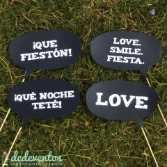 Kit para Photobooth 15 años - 25 Accesorios para el rincón de fotos - DCD Eventos® - Casamientos y fiestas temáticas