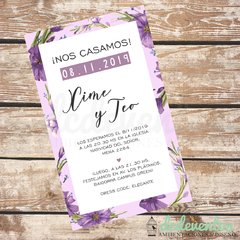 Invitación digital para casamientos | Flores - Modelo 6 en internet