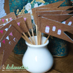 25 Banderitas indicadoras símil kraft en internet