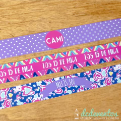 30 Pulseras autoadhesivas personalizadas (Pedilas con tu diseño favorito) - tienda online