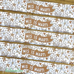30 Pulseras autoadhesivas personalizadas (Pedilas con tu diseño favorito)