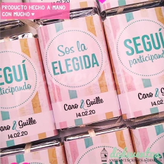 50 chocolates con cinta casamientos - comprar online