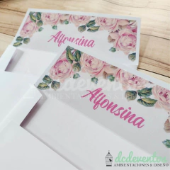 50 Sobres con nombre o iniciales - comprar online