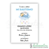 20 Estampitas bautismo bebe corazones - Modelo 3