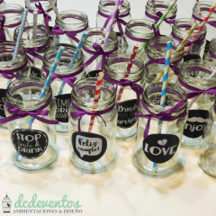25 Stickers para vasos - DCD Eventos® - Casamientos y fiestas temáticas