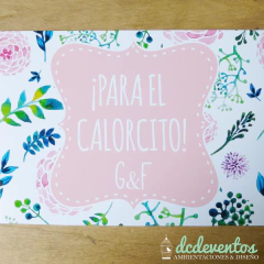 Carteles personalizados indicadores - DCD Eventos® - Casamientos y fiestas temáticas