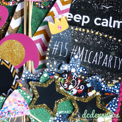 Kit para Photobooth glitter glam 15 años - tienda online