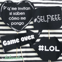 Imagen de Kit para Photobooth glitter glam