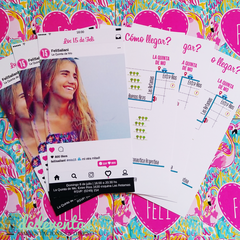 50 Invitaciones Instagram tropical