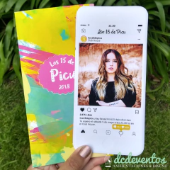 50 Invitaciones 15 años estilo Iphone - comprar online