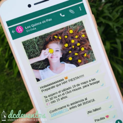 50 Invitaciones whatsapp 15 años