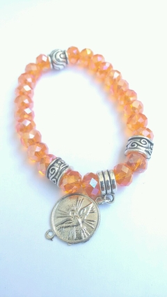 Pulsera naranja brillo en internet