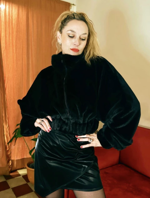 CHAQUETA ESTRELLA | negro
