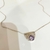 COLLAR SOFT - Plata 925 Y piedra brillante lila - comprar online