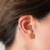 Aro, Ear cuff, plata, flor , Dolores Ortega joyas, joyeria consciente